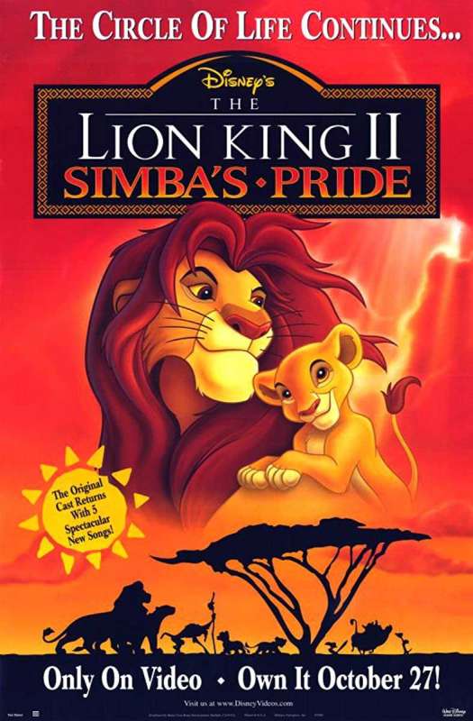 فيلم 1998 The Lion King 2: Simba’s Pride مترجم اون لاين